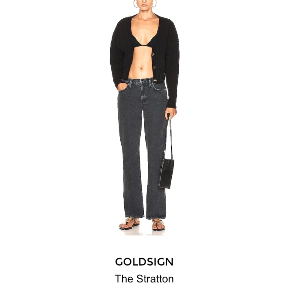 GOLDSIGN (27) The Stratton Organic Bootcut Jeans Low Rise